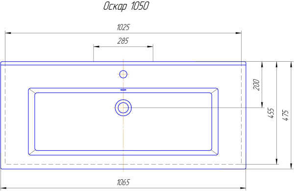 Раковина Bellezza Оскар 1050 4640021064740
